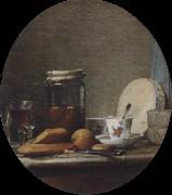 Jean Baptiste Simeon Chardin The pot with apricots Spain oil painting artist